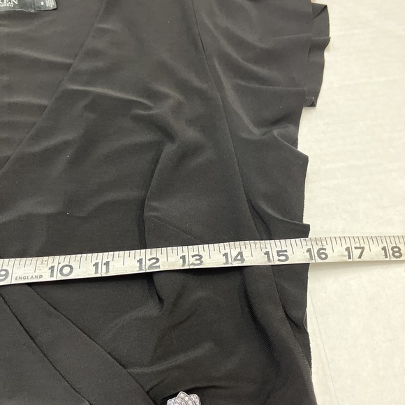 Lauren Ralph Lauren Dress Womens 8 Black Jersey Knit Maxi Sequin Clip Event Gala - Picture 10 of 10